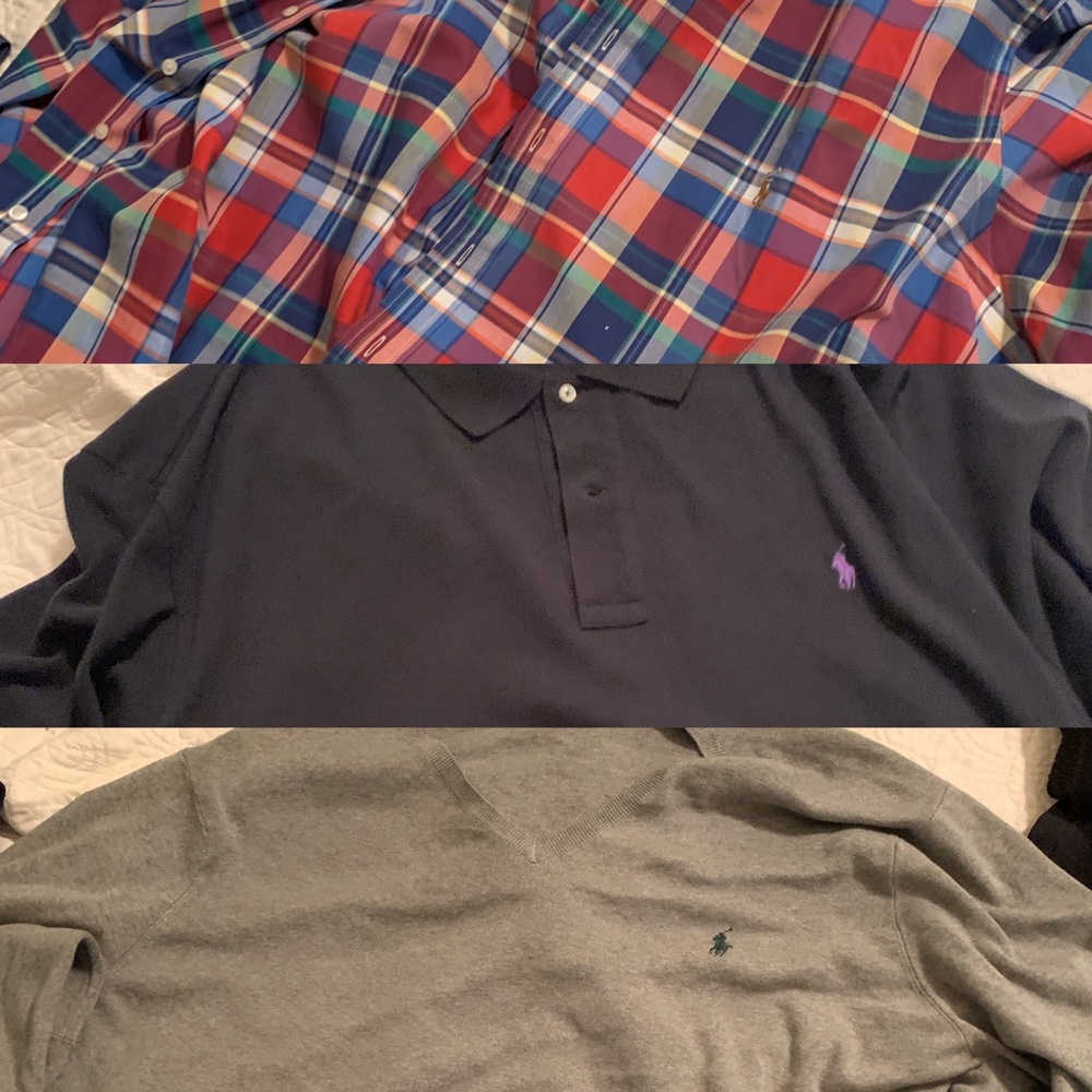 Lot of 3 Polo Ralph Lauren tops